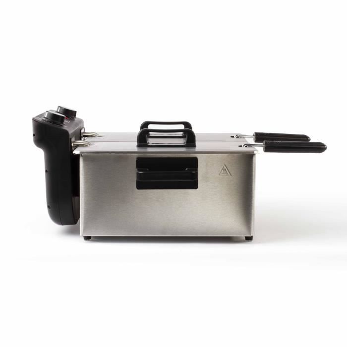 LIVOO DOC217 Double Fryer - 2 x 3 L - 3300W - Stainless Steel