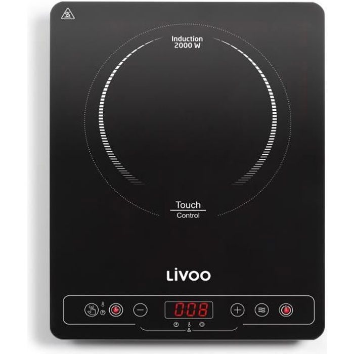 LIVOO Induction Hob - 22 cm - 60° to 240° - DOC235 - Black