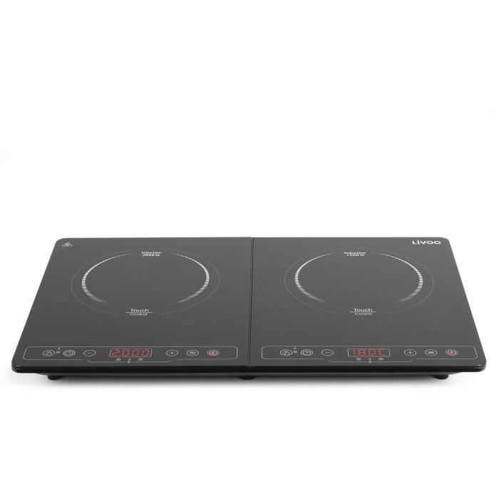 LIVOO Double Induction Hob - 22 cm - 60° to 240° - DOC236 - Black