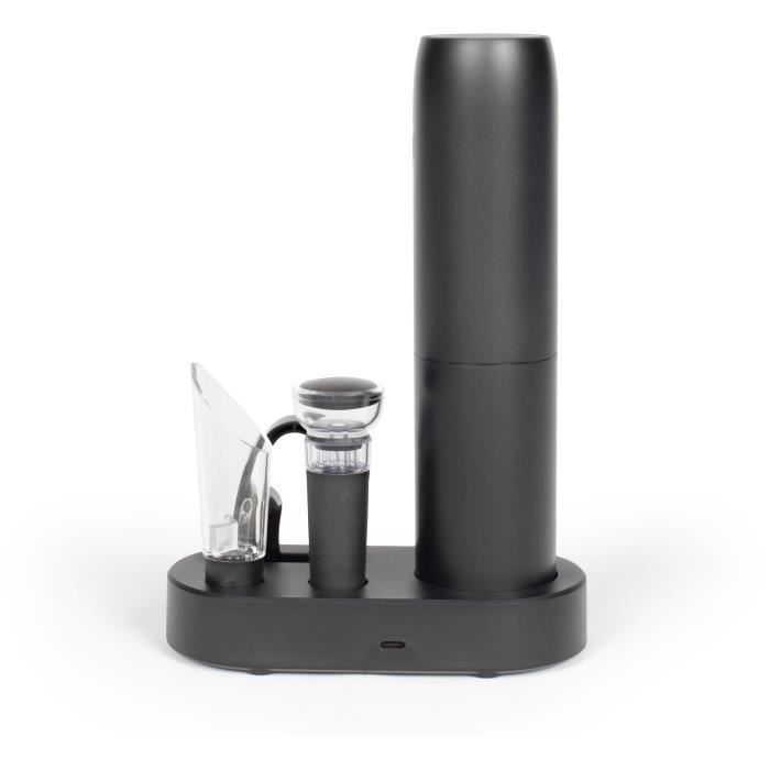LIVOO Rechargeable Electric Wine Set - GS159 - Universal - 5 Accessories - Press-operated - 30-bottle Capacity