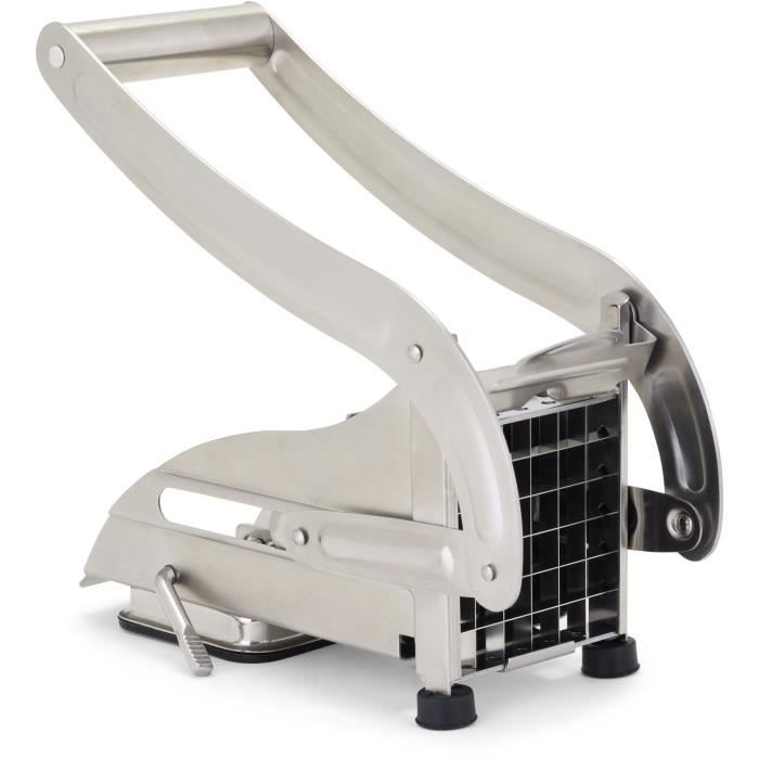 LIVOO French Fry Cutter - MEN410 - Stainless Steel - 2 Grids - Non-slip Feet and Suction Cup