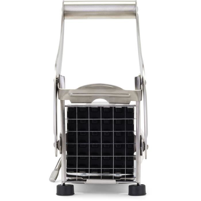 LIVOO French Fry Cutter - MEN410 - Stainless Steel - 2 Grids - Non-slip Feet and Suction Cup