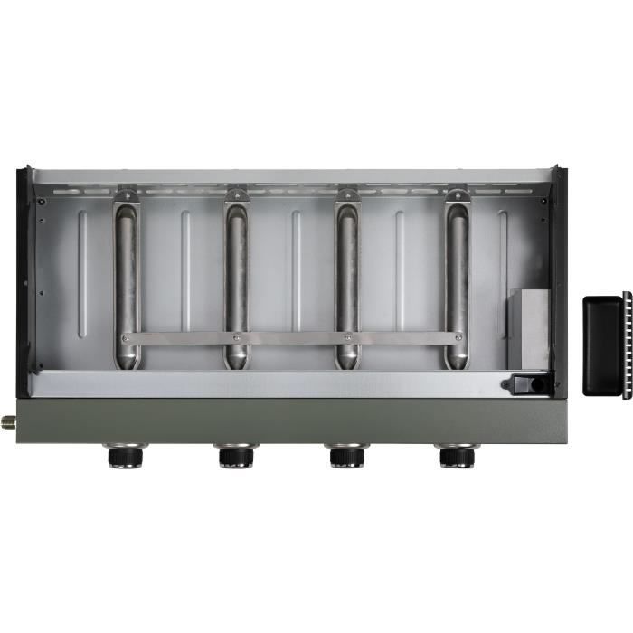 LIVOO DOC325 Gasgrillplatte mit 4 Edelstahlbrennern und 10 kW Gesamtleistung
