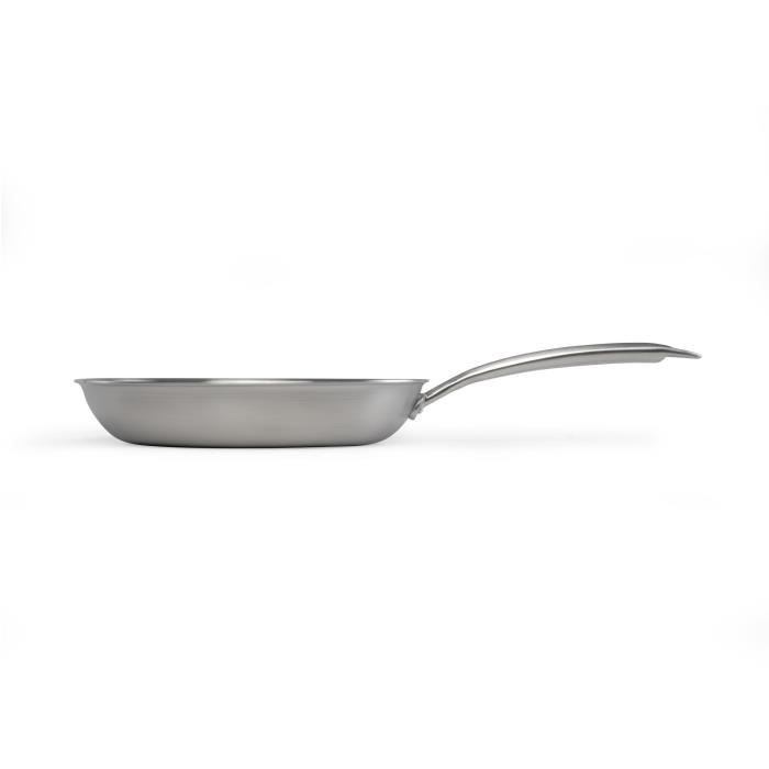 LIVOO MEP157 Frying Pan - 20 cm - Triply Stainless Steel - Suitable for all hobs including induction - Made in France