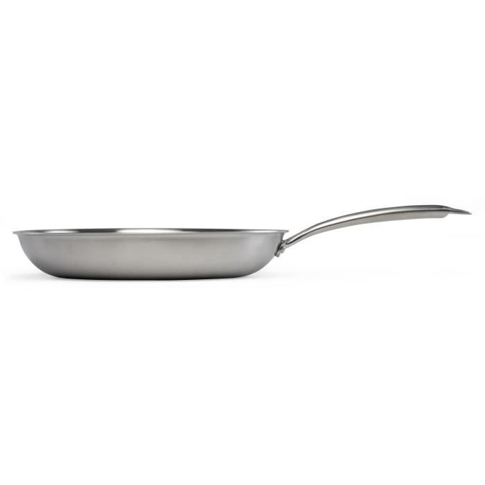 LIVOO MEP159 Frying Pan - 28 cm - Triply Stainless Steel - Suitable for all hobs including induction - Made in France