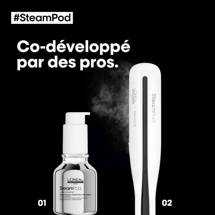L'Oreal Professionnel Steampod 3.0 Hair Straightener White | Model: 3474636819713