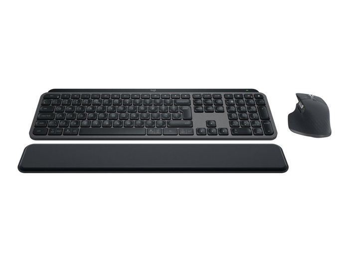 Logitech MX Keys S Wireless Keyboard and Mouse Combo - AZERTY - Backlit - Graphite
