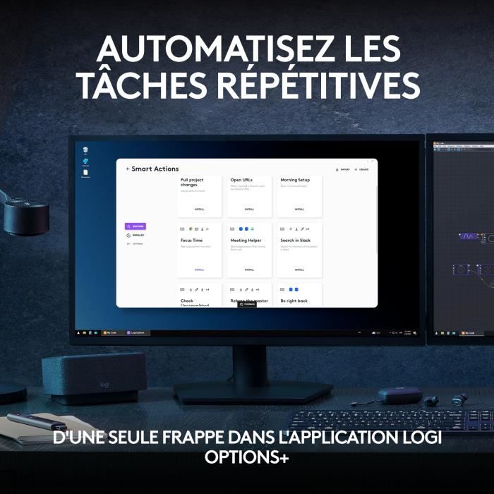 Logitech Keyboard - MX Keys S - AZERTY - Graphic - Wireless