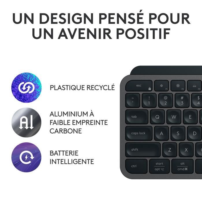 Logitech Keyboard - MX Keys S - AZERTY - Graphic - Wireless