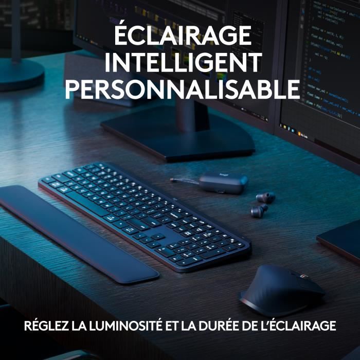 Logitech Keyboard - MX Keys S - AZERTY - Graphic - Wireless