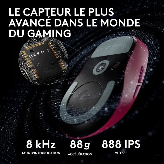 Logitech Gaming Mouse - Wireless - Lightweight - G Pro X Superlight 2 DEX - Pink