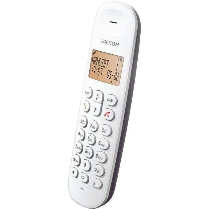 LOGICOM DECT ILOA 150 SOLO Cordless Landline Phone - Aubergine - No Answering Machine
