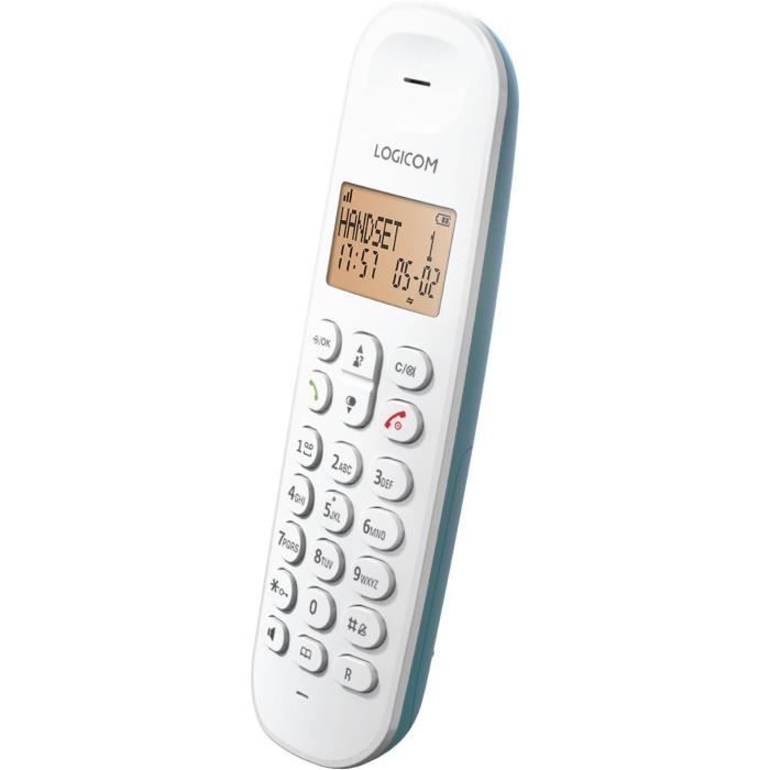 LOGICOM DECT ILOA 150 SOLO Cordless Landline Phone - Turquoise - No Answering Machine