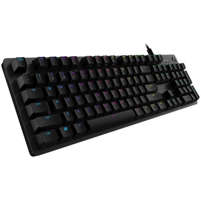 Logitech G G512 Wired Gaming Keyboard - AZERTY - Mechanical - Backlit - Black