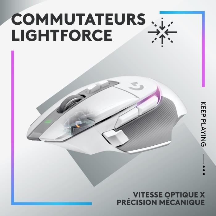 Logitech G Wireless Gaming Mouse - G502 X Plus - White