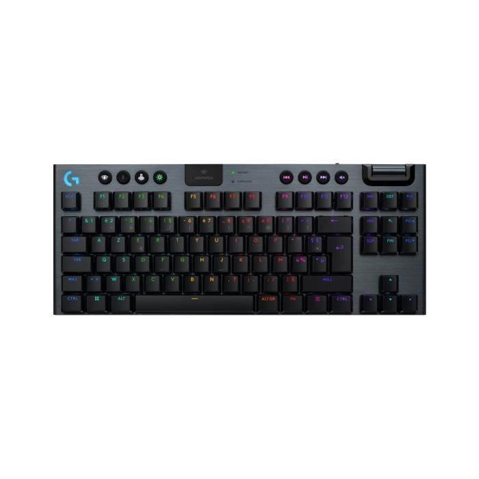 Logitech G915 TKL X Wireless Gaming Keyboard - AZERTY - Linear Switches - Black