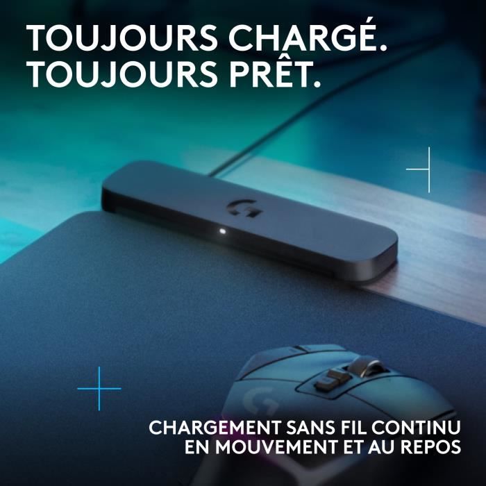 Logitech G Gaming Mouse Pad - POWERPLAY 2 - Wireless Charging - Black