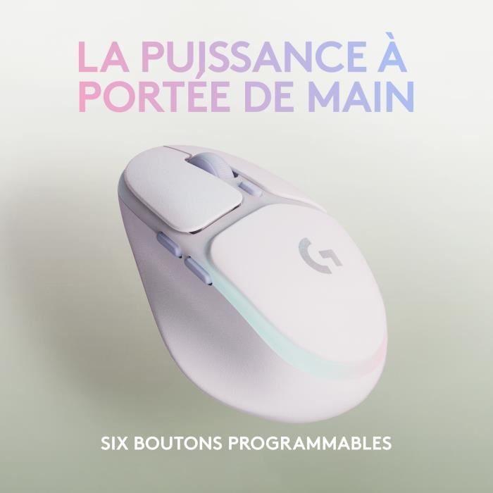 Logitech Gaming Mouse - Wireless - Lightweight - G705 - White