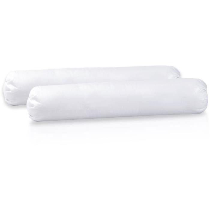 LOVELY HOME Bolster Protector - 140 x 45 cm - 100% Cotton - 170 g/m² - White G/M2