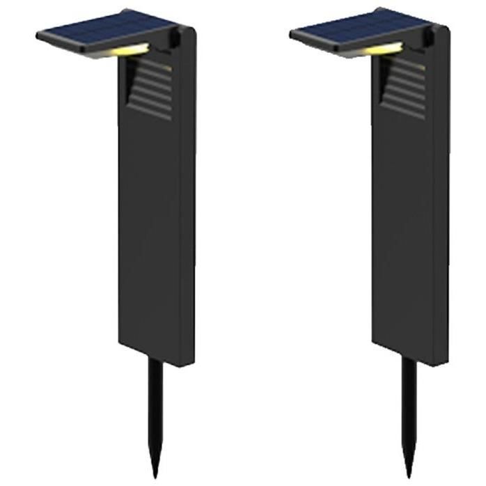 LUMISKY OSTRY Set of 2 Solar-Powered Stake Lights - H41 cm - Cool White LED