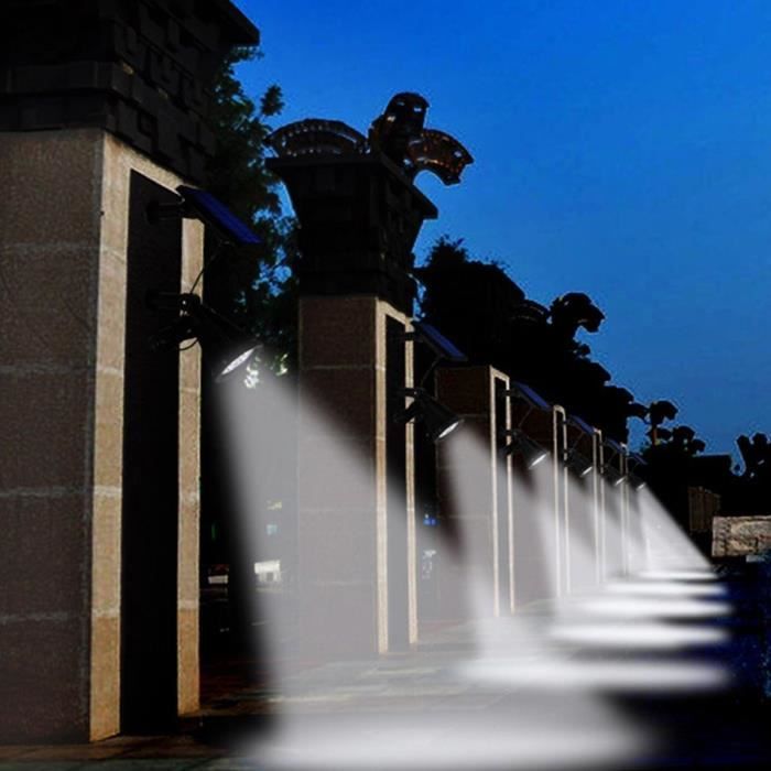 LUMISKY SPIKY AWAY W34 2-in-1 Solar Spotlight for Stake or Wall Mounting - H42 cm - White LED