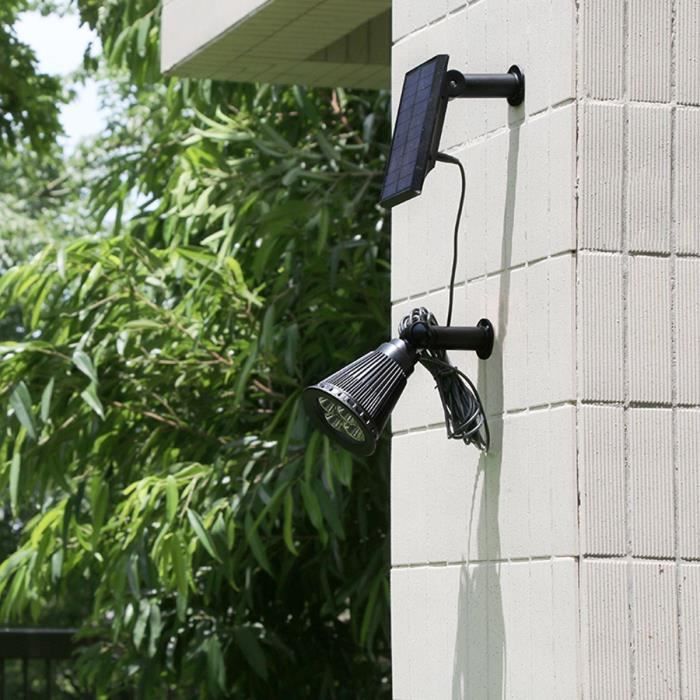 LUMISKY SPIKY AWAY W34 2-in-1 Solar Spotlight for Stake or Wall Mounting - H42 cm - White LED