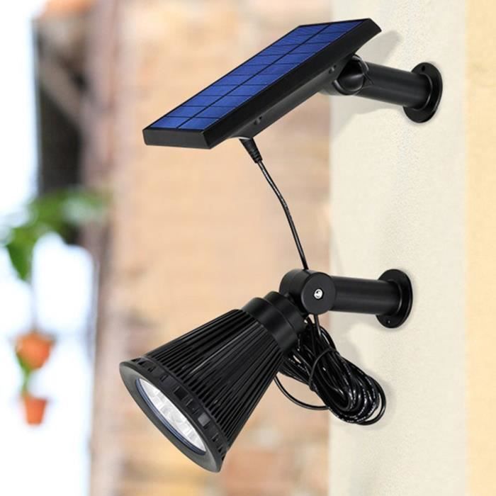 LUMISKY SPIKY AWAY W34 2-in-1 Solar Spotlight for Stake or Wall Mounting - H42 cm - White LED