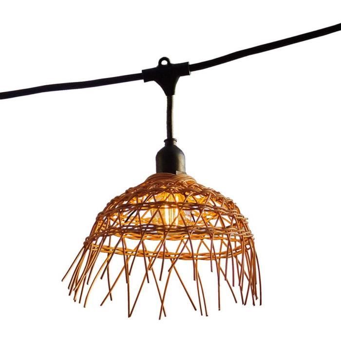 LUMISKY String Lights - Hawaii Light - Connectable - Outdoor - 10 E27 LED Bulbs