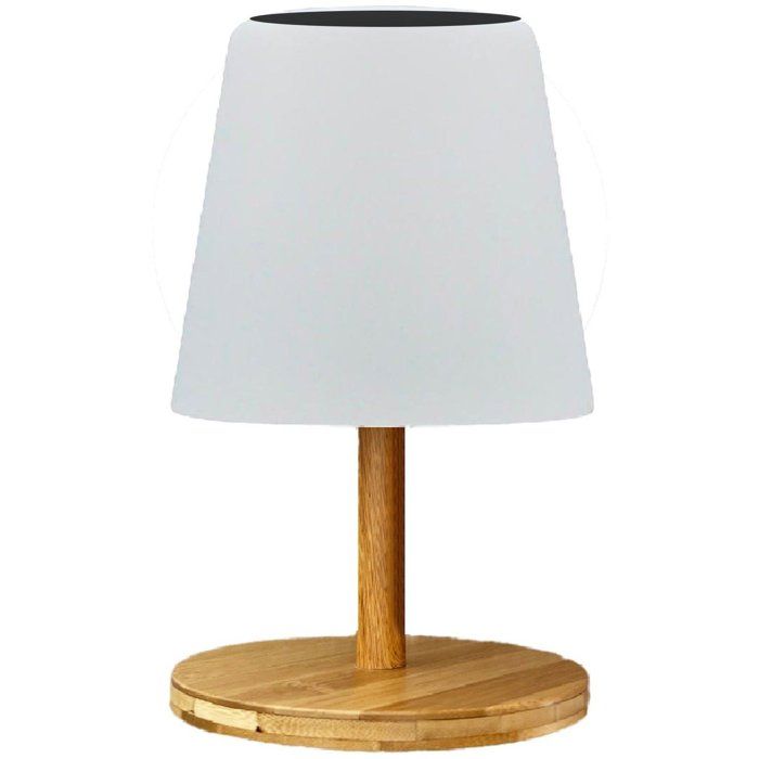 LUMISKY STANDY MINI WOOD SOLAR Table Lamp - H25 cm - Dimmable LED
