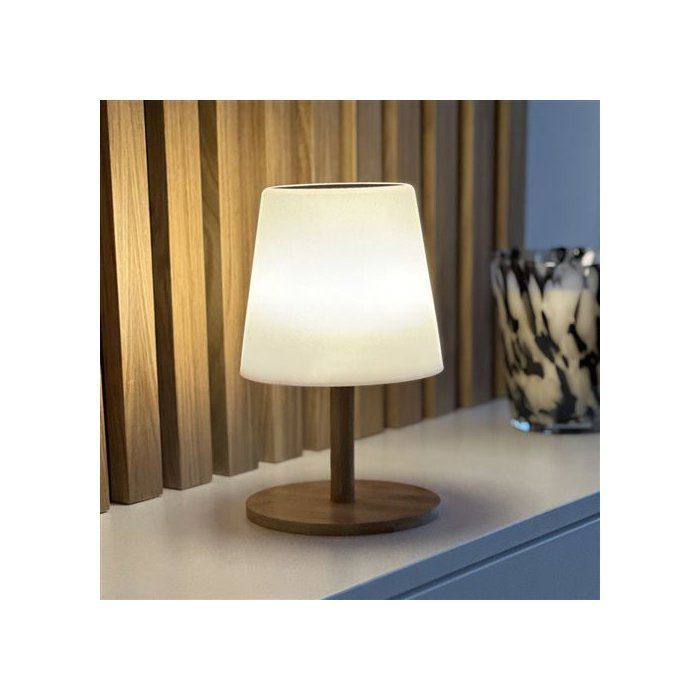 LUMISKY STANDY MINI WOOD SOLAR Table Lamp - H25 cm - Dimmable LED