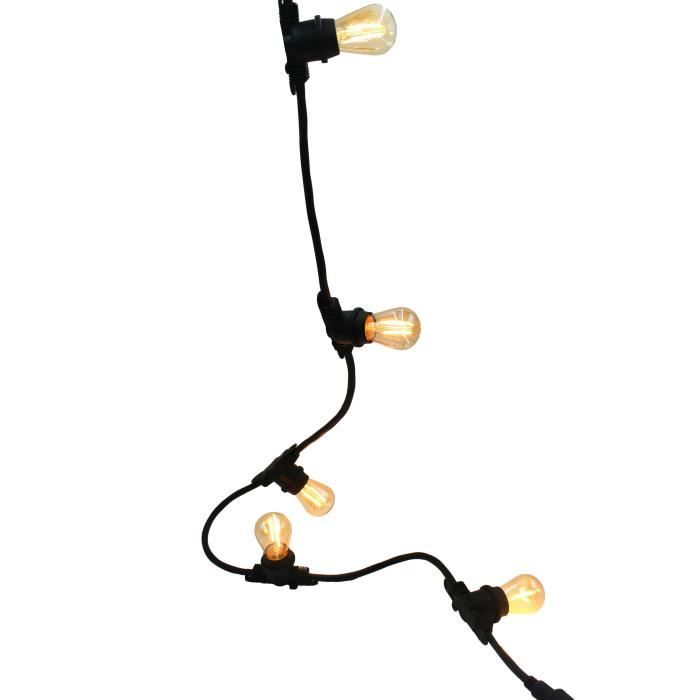 Link Me Light LED string lights - 10 bulbs - E27 socket - warm white - 5 m
