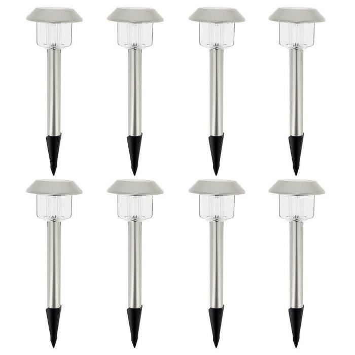 ALESIA Set of 8 LED Solar Lights - LUMISKY - Metal - Outdoor