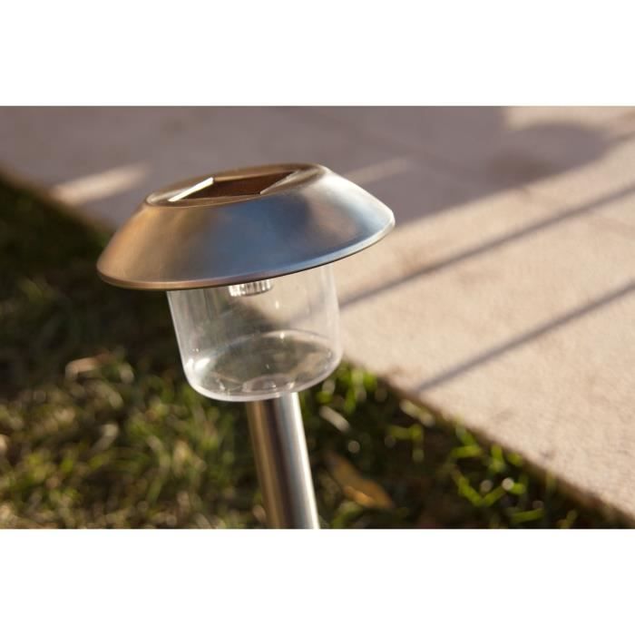 ALESIA Set of 8 LED Solar Lights - LUMISKY - Metal - Outdoor