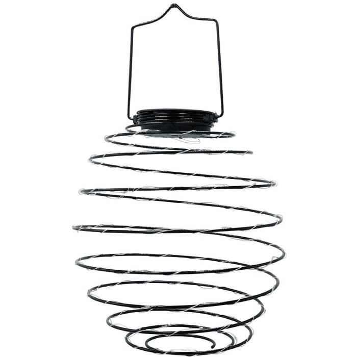 LUMISKY Solar Pendant Light - ORION - H37 cm - Micro Spiral - Warm White LED