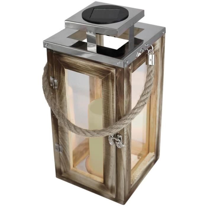 LUMISKY Solar Lantern - OAKY - Candle Effect - Warm White LED