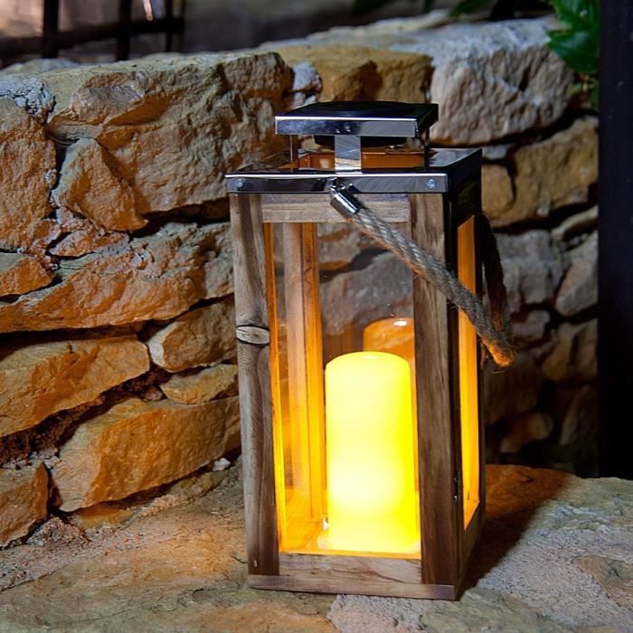 LUMISKY Solar Lantern - OAKY - Candle Effect - Warm White LED