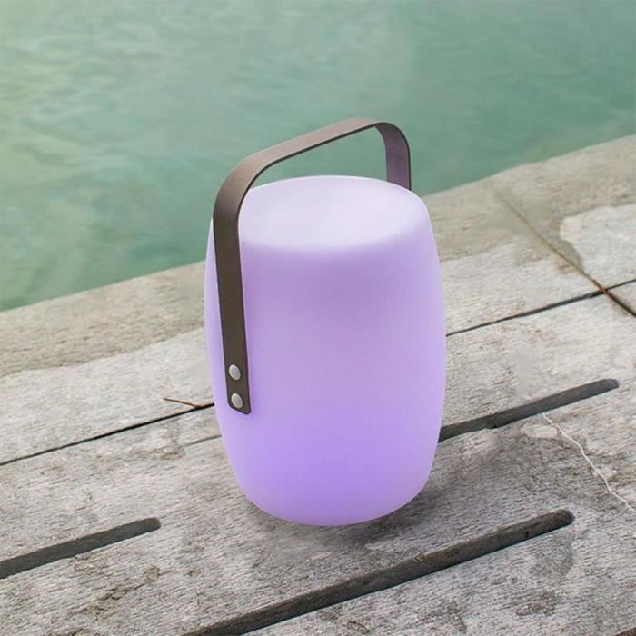 LUMISKY Wireless Lantern - LUCY ROCK - H31 cm - Aluminum Handle - Warm White and Dimmable White LED