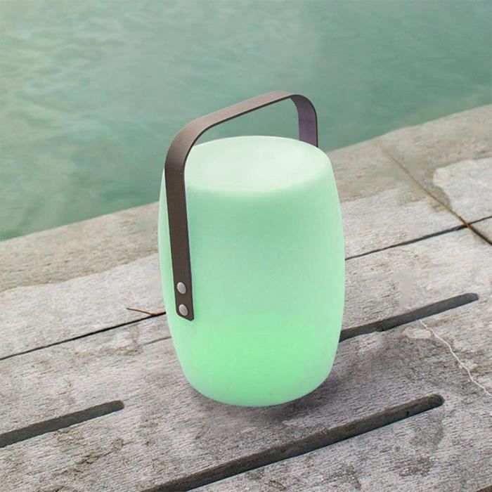 LUMISKY Wireless Lantern - LUCY ROCK - H31 cm - Aluminum Handle - Warm White and Dimmable White LED