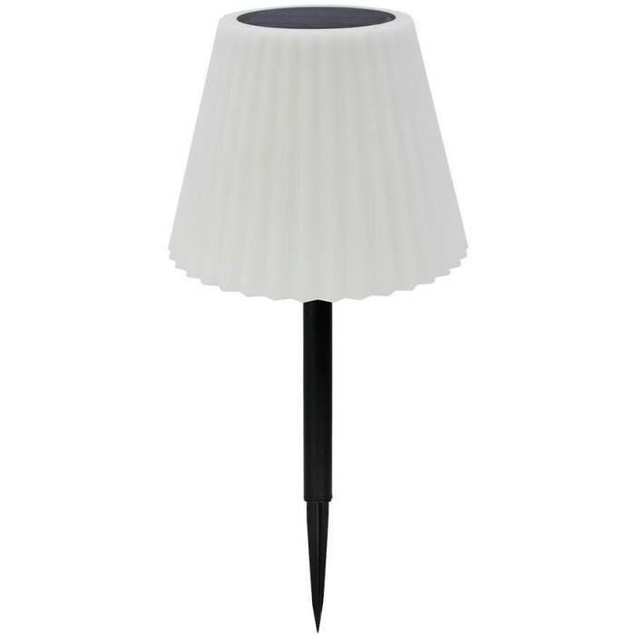 LUMISKY 2-in-1 Solar Table Lamp - BOUFFANT - H62 cm - Dimmable White LED