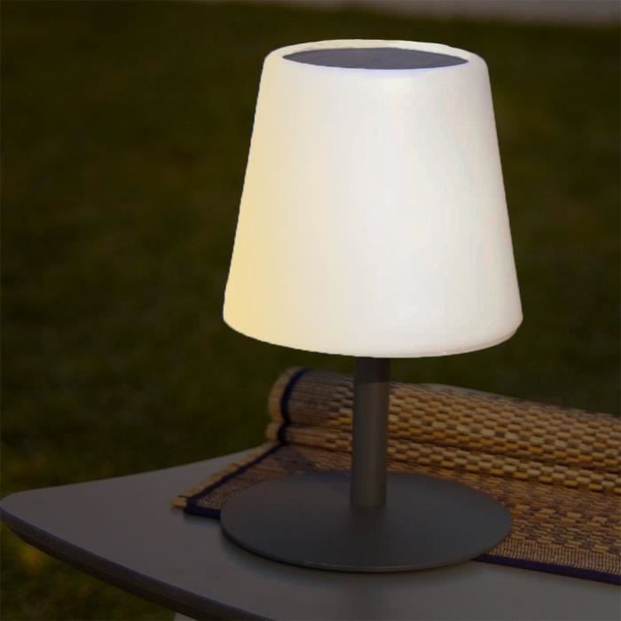 LUMISKY Solar Table Lamp - STANDY TINY SOLAR - H25 cm - Warm White and Dimmable White LED