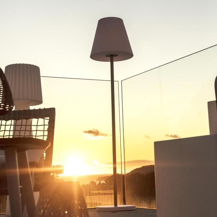LUMISKY Solar Floor Lamp - STANDY WOOD SOLAR - H150 cm - Dimmable Warm White LED