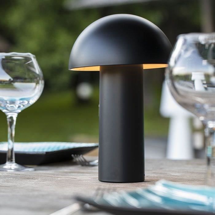 LUMISKY Wireless Table Lamp - TOD BLACK - H28 cm - Adjustable Head - Warm White LED