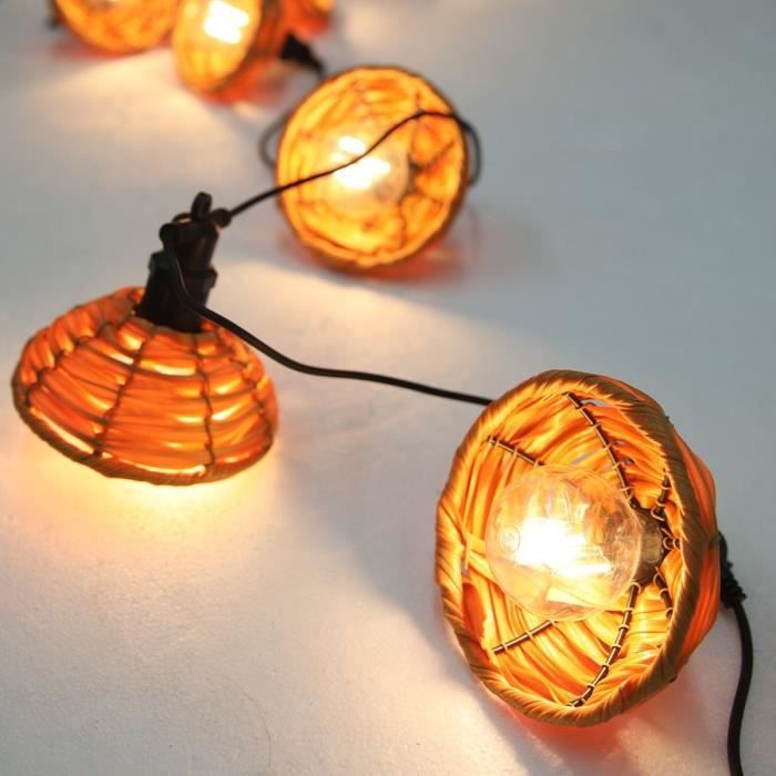 Guirlande lumineuse extérieur - LUMISKY - COTTAGE - 5.70 m - 10 globes transparents - LED blanc chaud