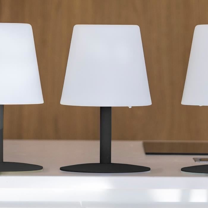 Lumisky Standy Mini Rock Wireless LED Table Lamp - H 25 cm - Grey and White