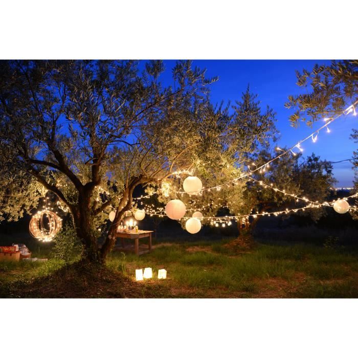 Yogy Solar String Lights - LUMI GARDEN - 200 LEDs - 1700 cm - Warm White