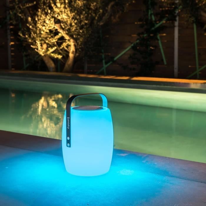 LUMISKY Wireless Bluetooth Speaker Lamp - LUCY PLAY - 31 cm - Dimmable White and Multicolor LED H31