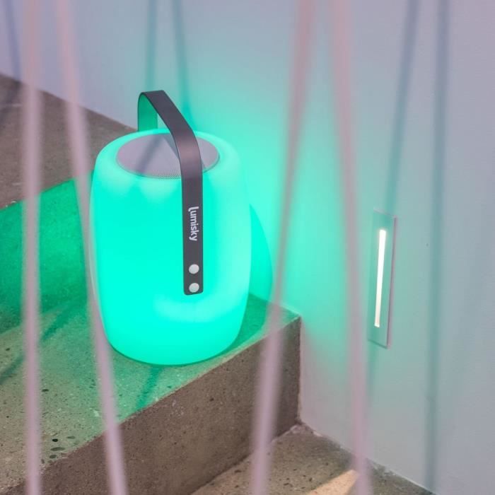 LUMISKY Wireless Bluetooth Speaker Lamp - LUCY PLAY - 31 cm - Dimmable White and Multicolor LED H31