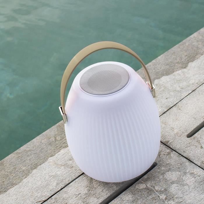 Wireless Bluetooth Speaker Lamp - LUMISKY - MINI MAY PLAY - H23 cm - Dimmable White and Multicolor LED