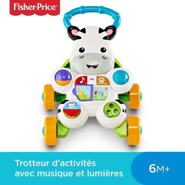 Fisher-Price My Talking Zebra Walker - Baby Walker - 6 months and up DLD96