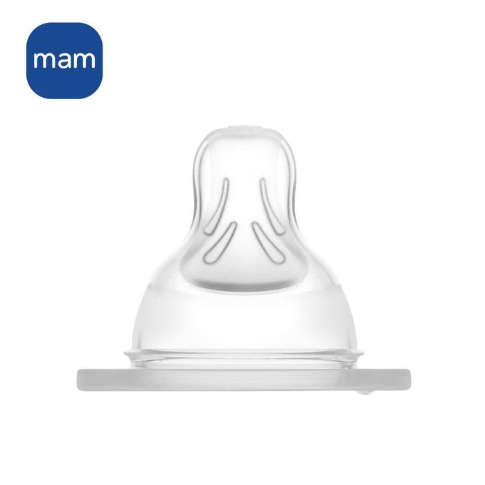 MAM Anatomical Silicone Teat for Babies - Soft and Breast-Like Design